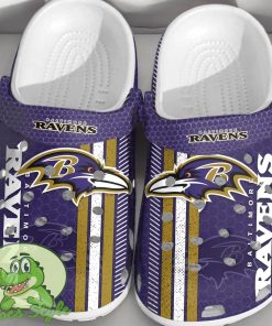 NFL Baltimore Ravens Football Crocs Shoes Comfortable Clogs For Men Women Product Photo 1
