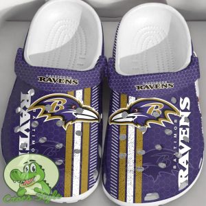 NFL Baltimore Ravens Football Crocs Shoes Comfortable Clogs For Men Women