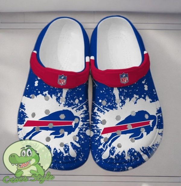 NFL Buffalo Bills Football Crocs Shoes Clogs Comfortable For Men Women