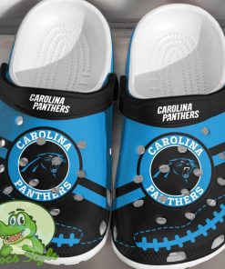 NFL Carolina Panthers Football Crocs Comfortable Clogs Shoes Product Photo 1