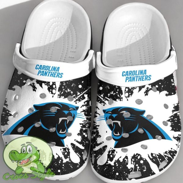 NFL Carolina Panthers Football Crocs Comfortable Clogs Shoes For Men Women