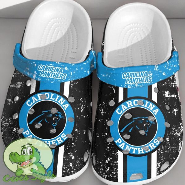 NFL Carolina Panthers Football Crocs Comfortable Shoes Clogs For Fans