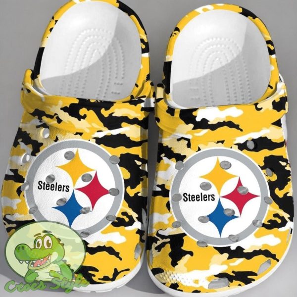 NFL Pittsburgh Steelers Football Crocs Comfortable Shoes Clogs For Fans