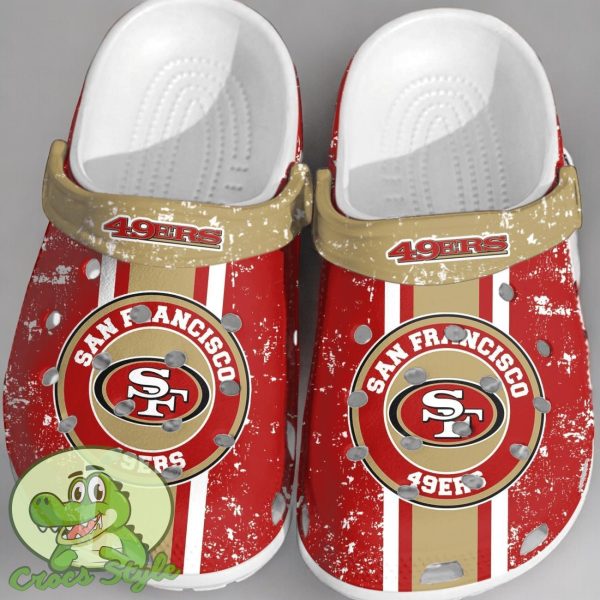 NFL San Francisco 49ers Crocs Clogs Comfortable Shoes For Men Women