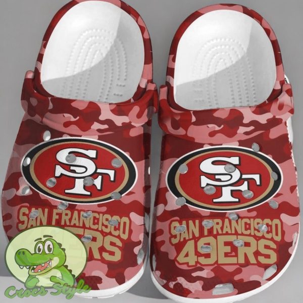 NFL San Francisco 49ers Crocs Comfortable Clogs Shoes For Men Women