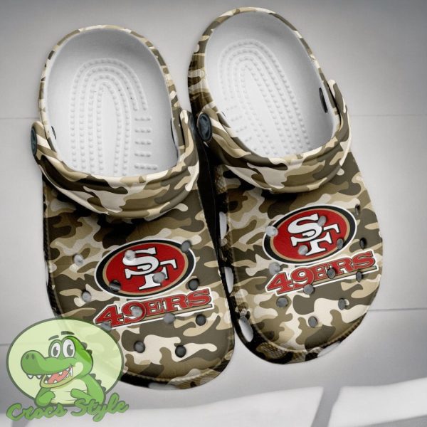 NFL San Francisco 49ers Crocs Shoes Comfortable Clogs For Men Women