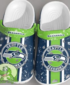 NFL Seattle Seahawks Crocs Clogs Shoes Comfortable For Fans Product Photo 1