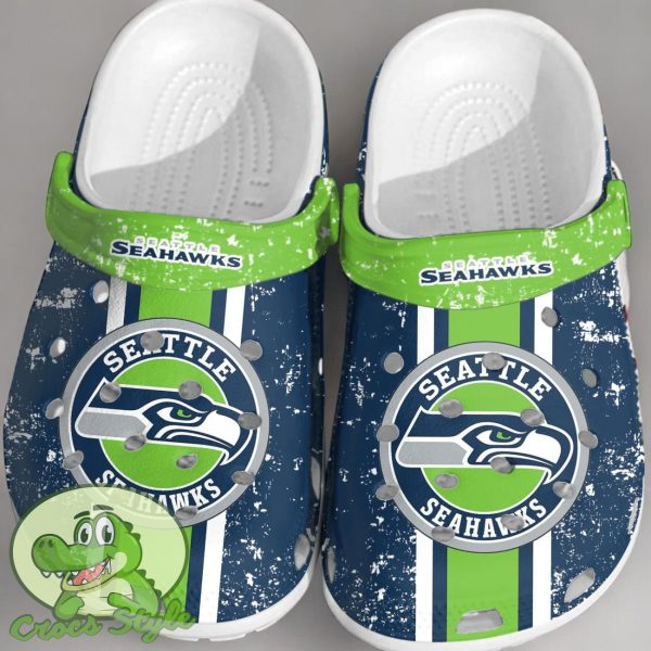 NFL Seattle Seahawks Crocs Clogs Shoes Comfortable For Fans