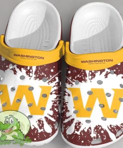 NFL Washington Football Crocs Comfortable Clogs Shoes Product Photo 1