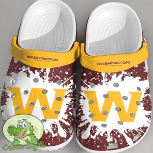 NFL Washington Football Crocs Comfortable Clogs Shoes