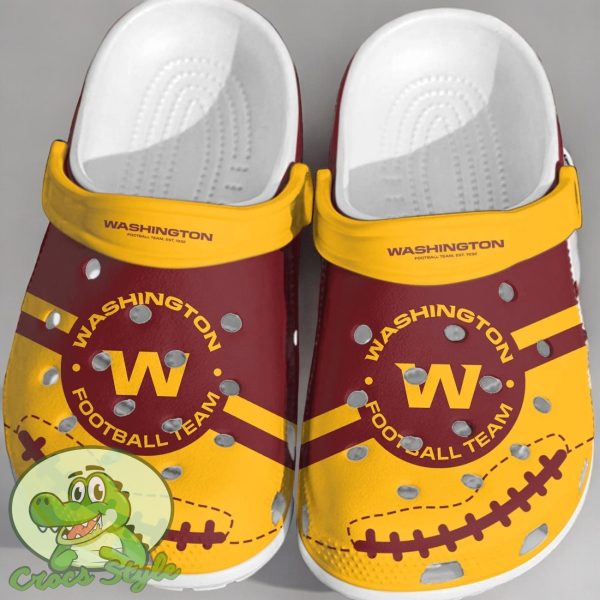 NFL Washington Football Crocs Comfortable Shoes Clogs For Men Women