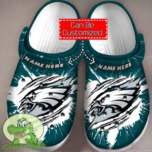 Philadelphia Eagles NFL Crocs Clogs Shoes Comfortable For Men Women Custom Name