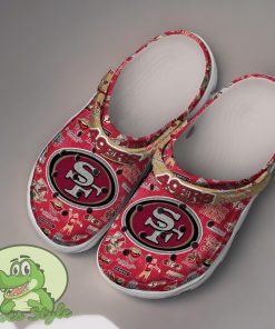 San Francisco 49ers NFL Sport Crocs Clogs Shoes Comfortable For Men Women Product Photo 2