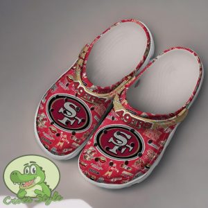 San Francisco 49ers NFL Sport Crocs Clogs Shoes Comfortable For Men Women Product Photo 2