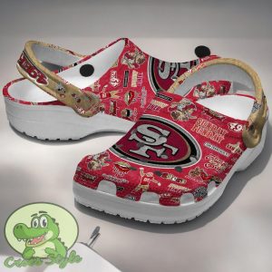 San Francisco 49ers NFL Sport Crocs Clogs Shoes Comfortable For Men Women Product Photo 3