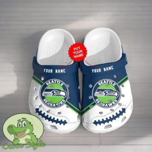 Seattle Seahawks Personalized For Nfl Fans Clog Shoes Custom Name