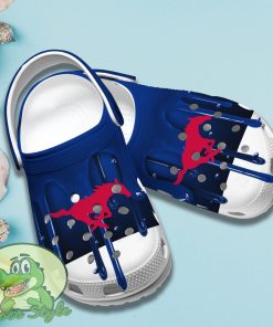 SMU Mustangs Crocs New Design Best Choice For Fans Product Photo 3