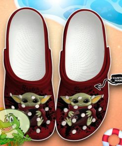 South Carolina Gamecocks Baby Yoda Crocs Custom Name Edition Classic Clogs Shoes Product Photo 1