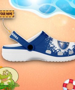 Subaru Logo Blue And White Painting Crocs Custom Name Edition Classic Clogs Shoes Product Photo 2