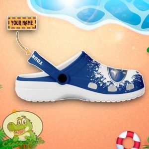 Subaru Logo Blue And White Painting Crocs Custom Name Edition Classic Clogs Shoes Product Photo 2