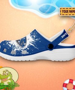Subaru Logo Blue And White Painting Crocs Custom Name Edition Classic Clogs Shoes Product Photo 3