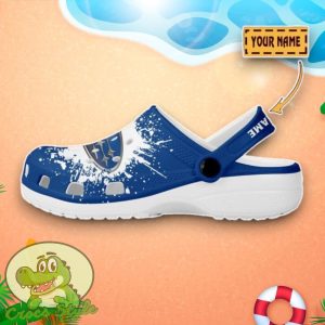 Subaru Logo Blue And White Painting Crocs Custom Name Edition Classic Clogs Shoes Product Photo 3