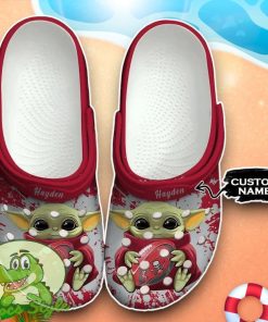 Tampa Bay Buccaneers Baby Yoda Crocs Custom Name Edition Classic Clogs Shoes Product Photo 1