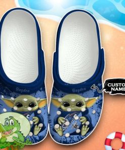 Tennessee Titans Baby Yoda Crocs Custom Name Edition Classic Clogs Shoes Product Photo 1