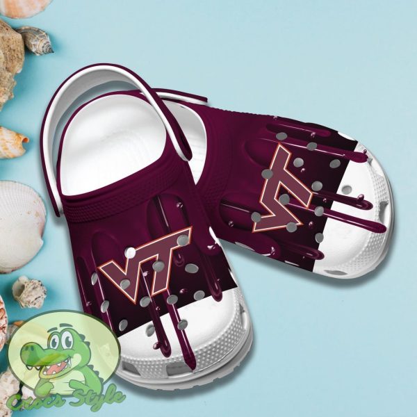 Virginia Tech Hokies Crocs New Design Best Choice For Fans