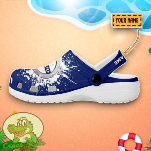 Volvo Logo Blue And White Painting Crocs Custom Name Edition Classic Clogs Shoes Product Photo 3