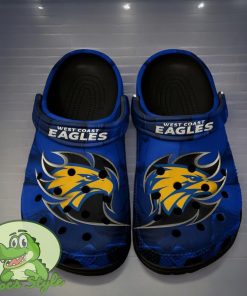 West Coast Eagles Crocs Classic Clog Shoes For Fans Product Photo 2