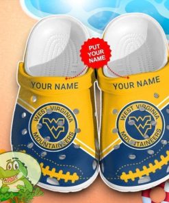 West Virginia Mountaineers Crocs Custom Name Edition Clog Shoes Product Photo 1