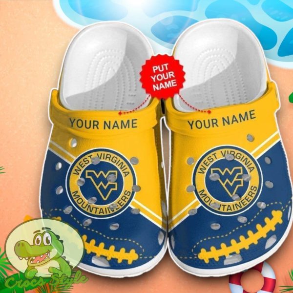 West Virginia Mountaineers Crocs Custom Name Edition Clog Shoes