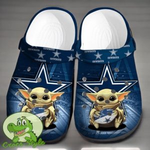 Yoda Dallas Cowboys NFL Sport Crocs Clog Shoes Product Photo 2