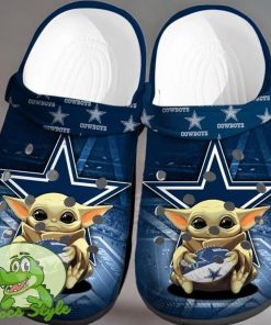 Yoda Dallas Cowboys NFL Sport Crocs Clog Shoes Product Photo 1