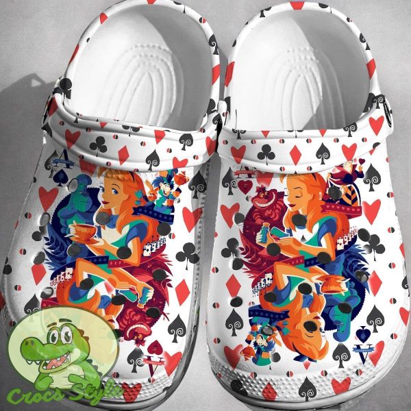 Alice In Wonderland Crocs 3D Clog Shoes