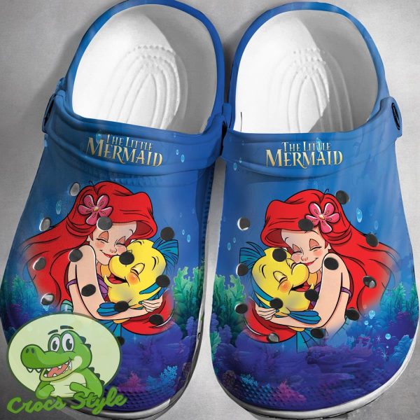 Ariel The Little Mermaid Crocs 3D Clog Shoes