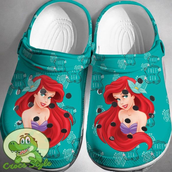 Ariel The Little Mermaid Crocs 3D Clog Shoes N44081M