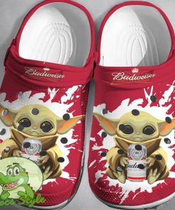 Baby Yoda Budweiser Crocs 3D Clog Shoes Product Photo 1