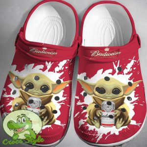 Baby Yoda Budweiser Crocs 3D Clog Shoes