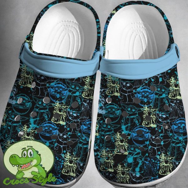 Baby Yoda Crocs 3D Clog Shoes Comfortable For Men Women And Kids