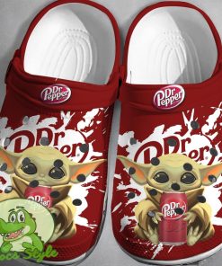 Baby Yoda Dr Pepper Crocs 3D Clog Shoes Product Photo 1