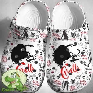 Cruella De Vil Disney Crocs 3D Clog Shoes