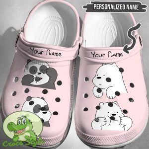 Custom Name 3 Bears Crocs 3D Clog Shoes