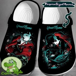 Custom Name Ariel Crocs 3D Clog Shoes