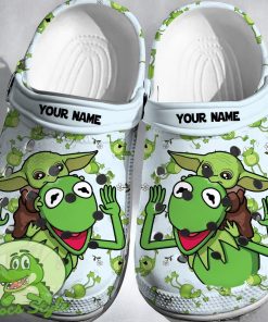 Custom Name Baby Yoda Kermit Crocs 3D Clog Shoes Product Photo 1