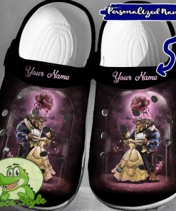 Custom Name Beauty And The Beast Crocs 3D Clog Shoes Product Photo 1