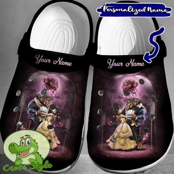 Custom Name Beauty And The Beast Crocs 3D Clog Shoes