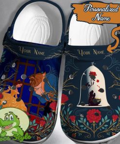 Custom Name Beauty And The Beast Crocs 3D Clog Shoes N2415 1z Product Photo 1