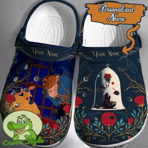 Custom Name Beauty And The Beast Crocs 3D Clog Shoes N2415 1z